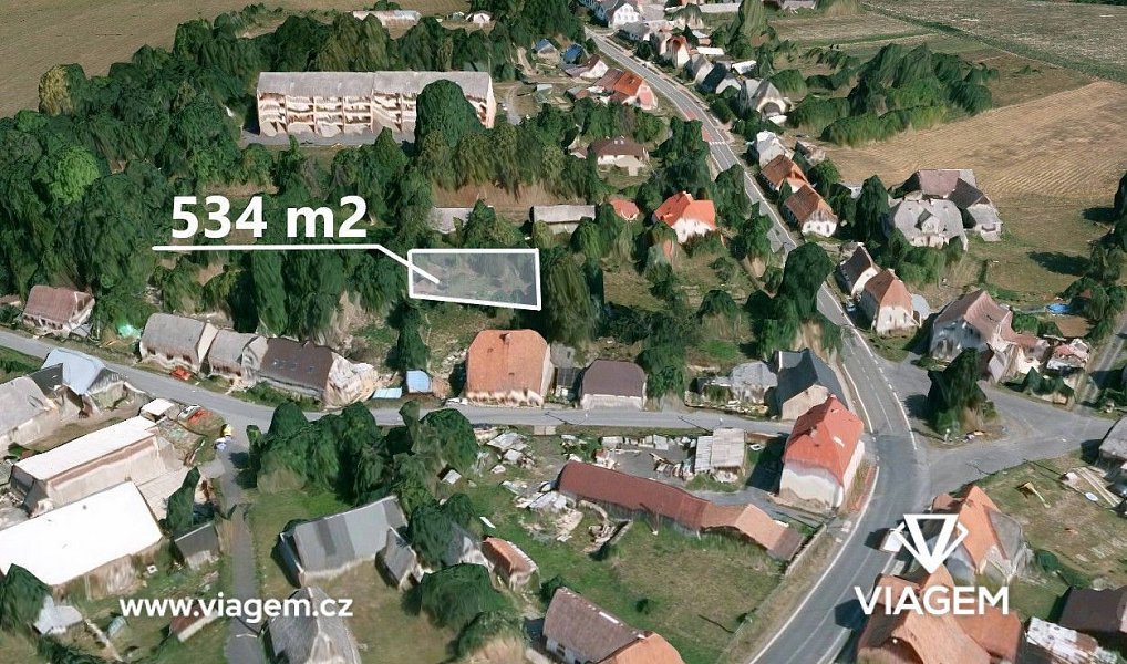 Prodej zahrady 534 m², Dvorce – náhled fotky 4