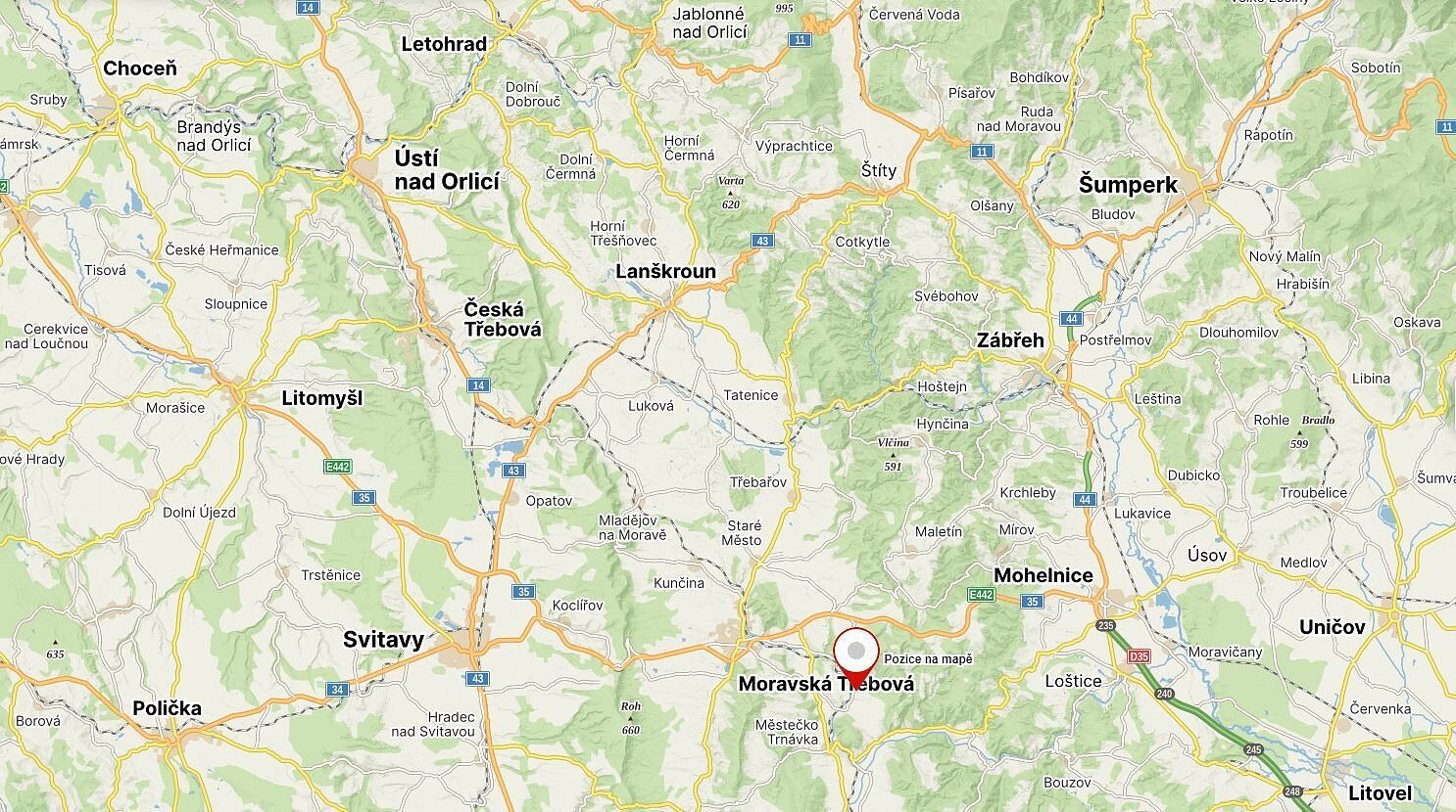 Prodej pozemku 5 307 m² – pohled 5
