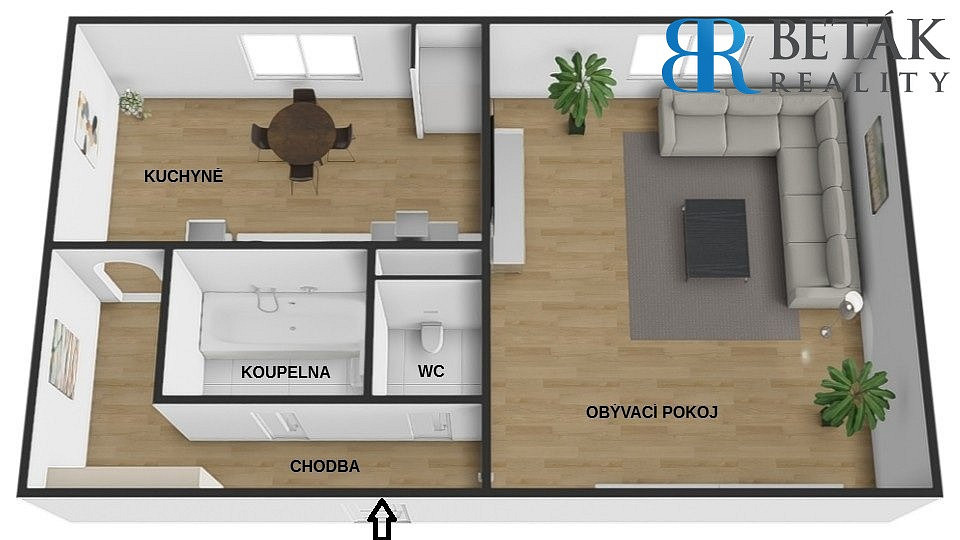 Prodej bytu 1+1 33 m² – fotografie 2