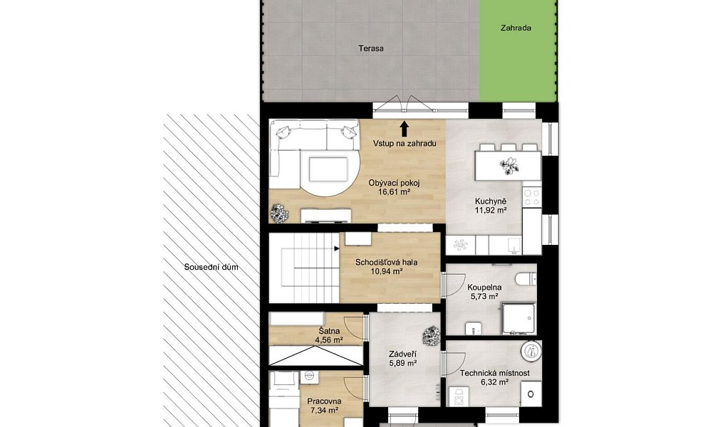 Prodej domu 134 m² s pozemkem 1 247 m², Slaný – náhled fotky 5