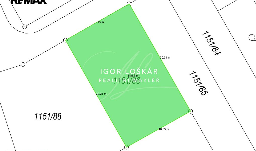 Prodej stavebního pozemku 545 m², Bořetice – náhled fotky 3