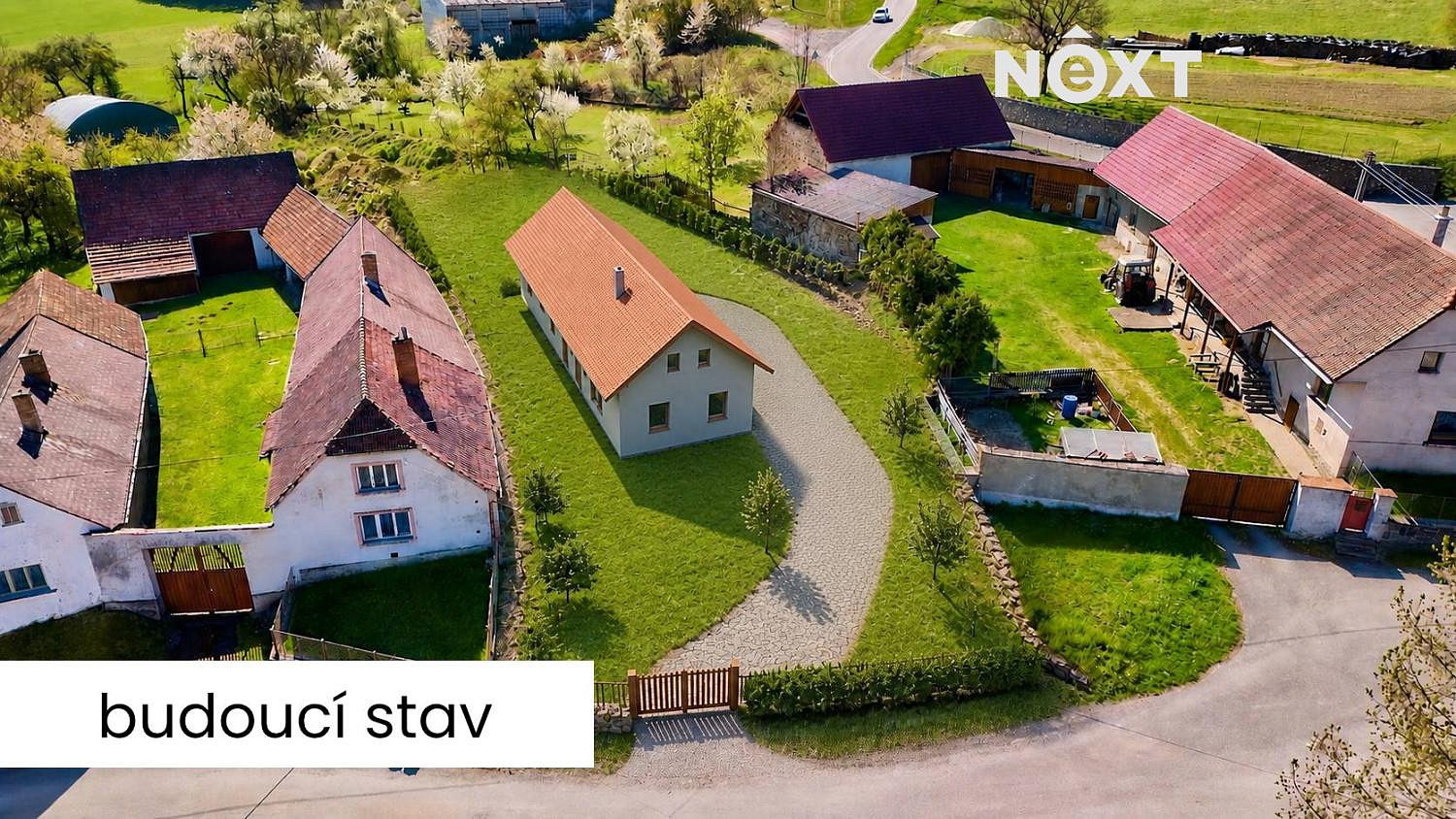 Prodej stavebního pozemku 1 593 m² – pohled 3
