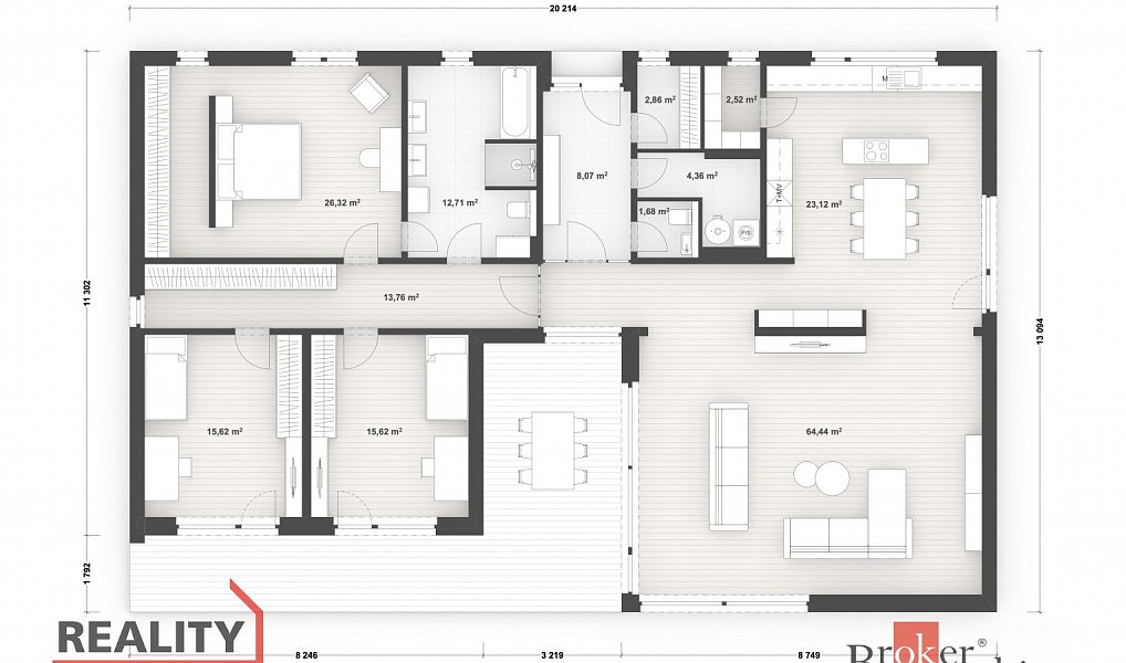 Prodej domu 193 m² s pozemkem 816 m², Sezemice – náhled fotky 6