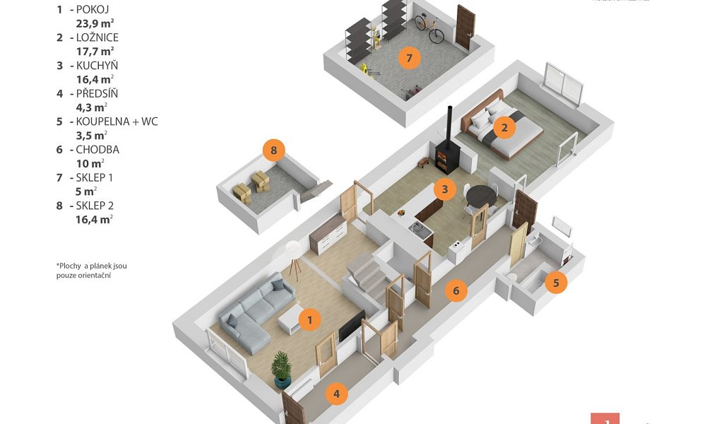 Prodej domu 91 m² s pozemkem 255 m², Nechanice – náhled fotky 17