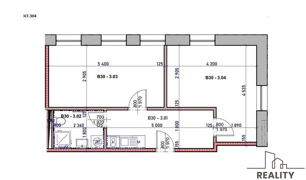 Pronájem bytu 2+1 43 m², Brno – náhled fotky 8
