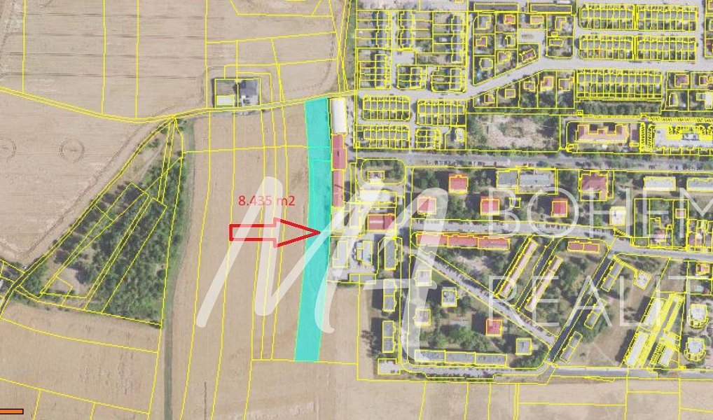 Prodej pole 8 435 m², Slaný – náhled fotky 2