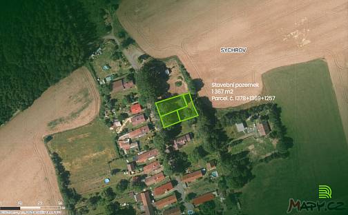 Prodej stavebního pozemku 1 367 m², Hostouň, okres Domažlice