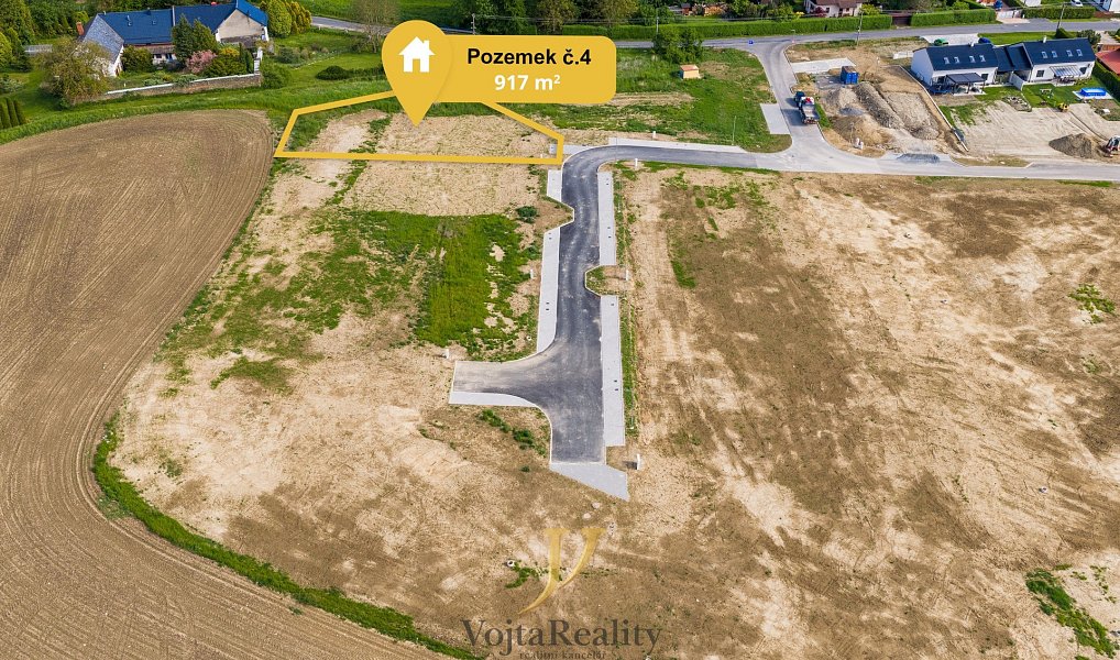 Prodej pozemku, 917 m², Olomouc, Komárov