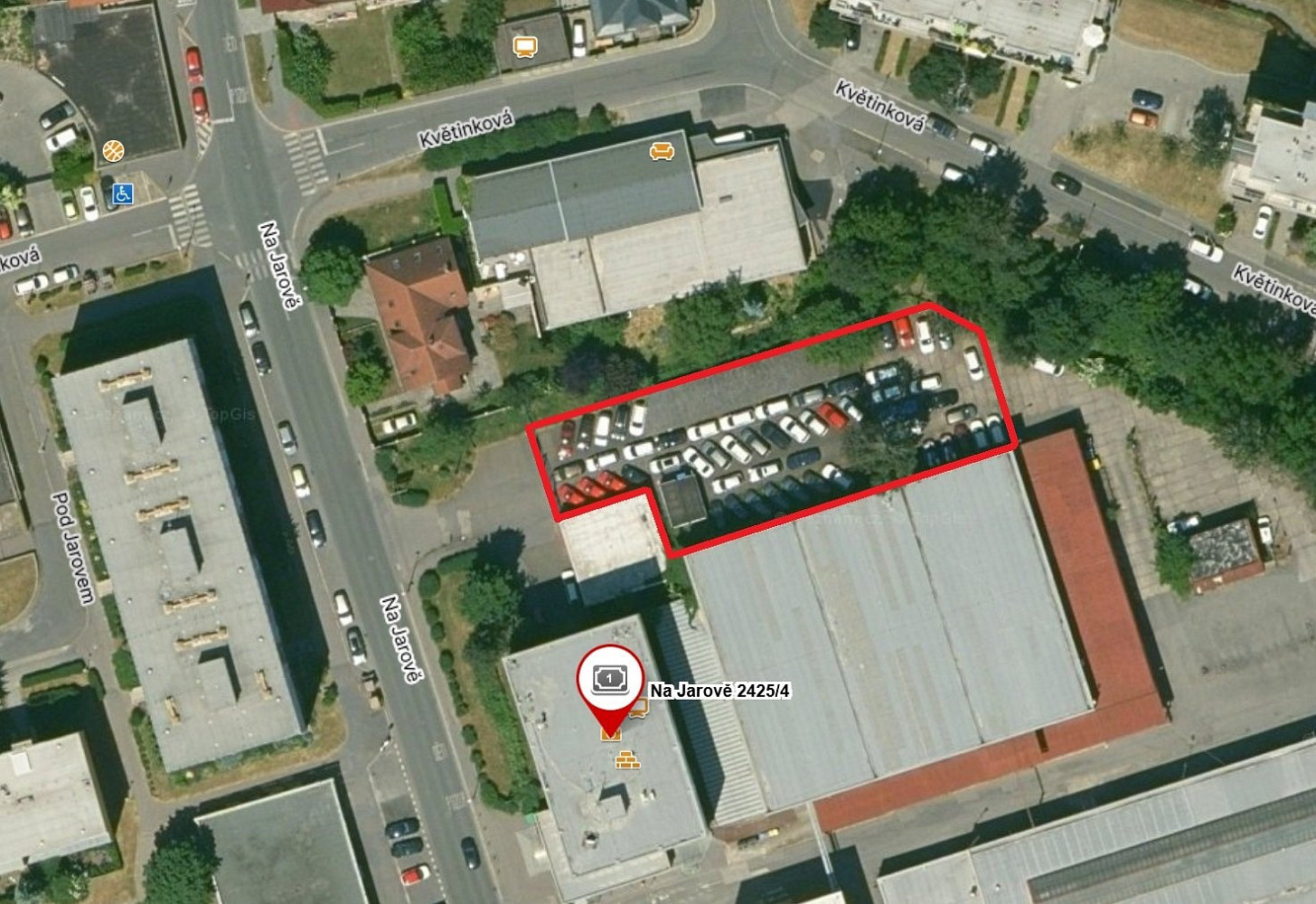 Pronájem pozemku 1 408 m²