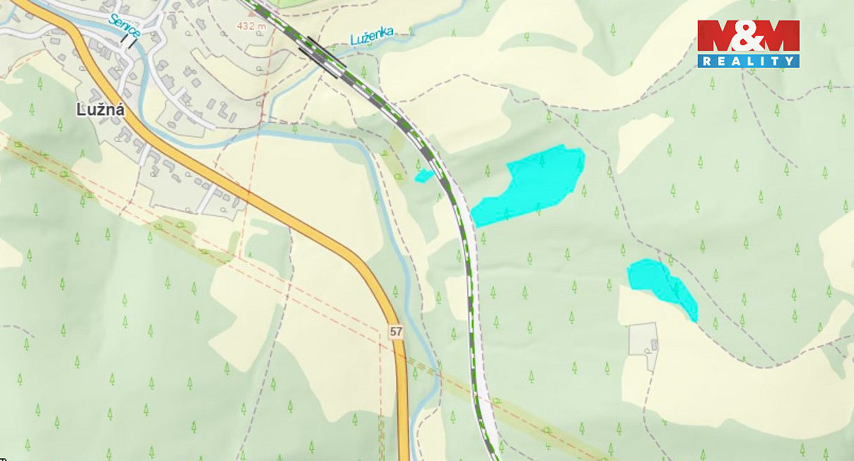 Prodej lesa 10 226 m² – pohled 2