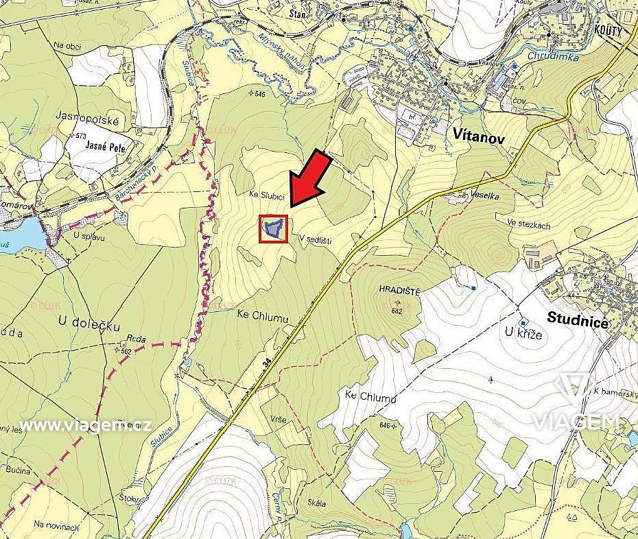 Les 6 995 m², Podíl 20 % o výměře 1 399 m² – pohled 3