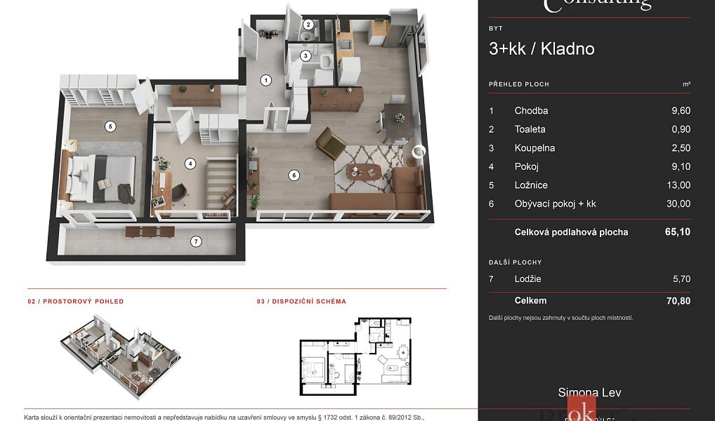 Prodej bytu 3+kk 75 m², Kladno – náhled fotky 10