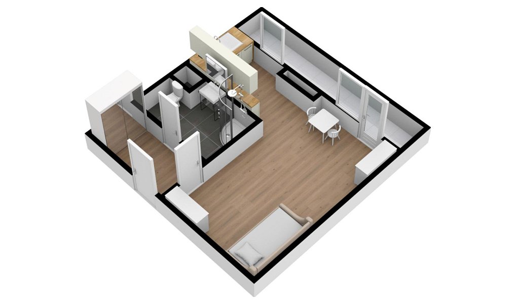 Pronájem bytu 1+kk 25 m², Praha – náhled fotky 11