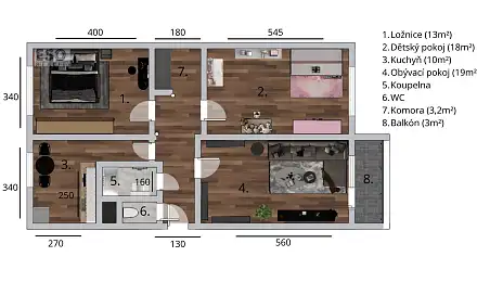 Prodej bytu 3+1 81 m², Jana Ziky, Ostrava - Poruba