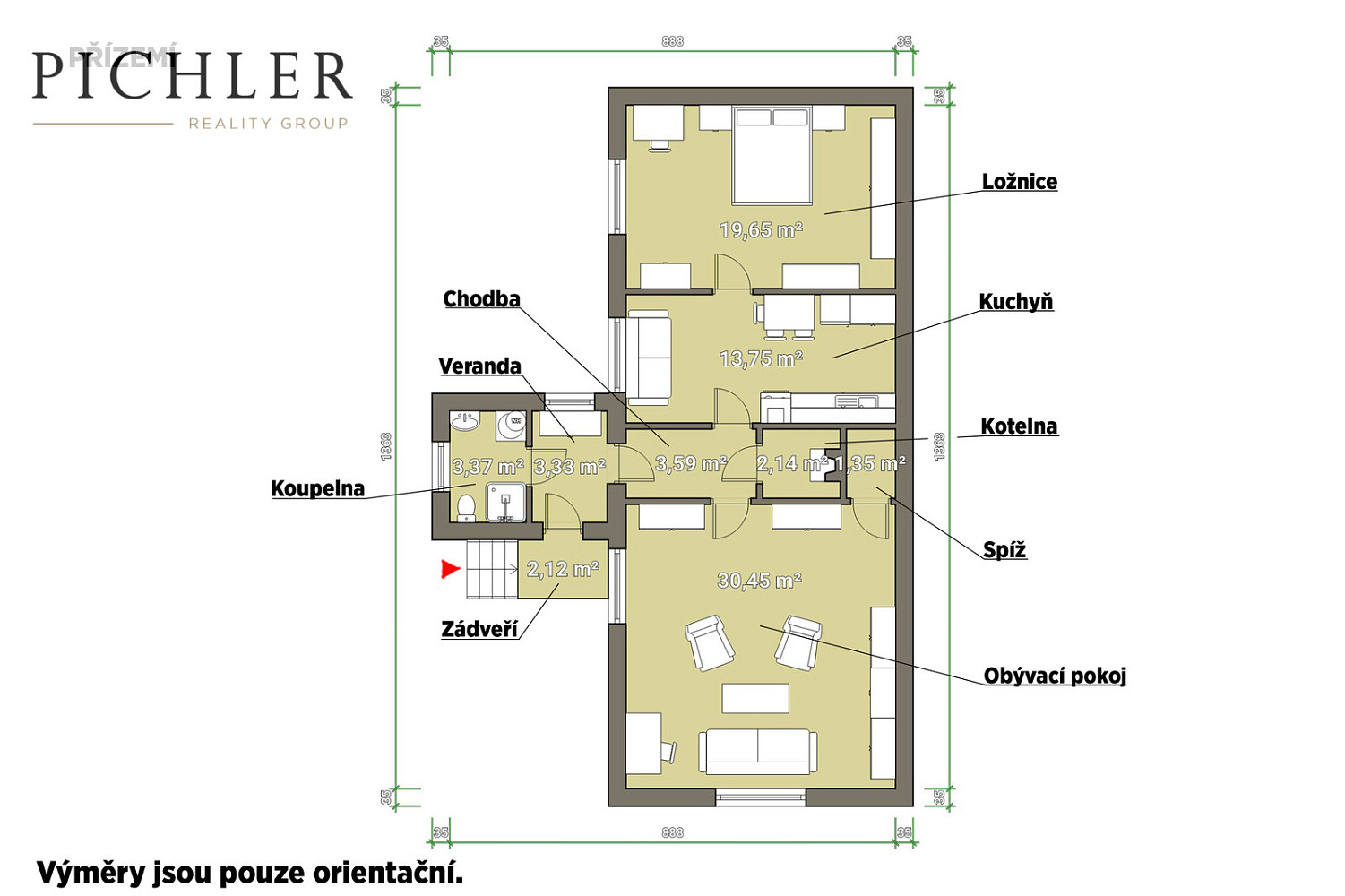 Prodej domu 79 m² s pozemkem 462 m² — photo 3