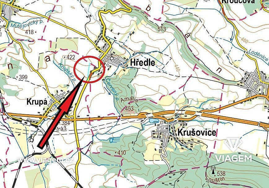 Pole 6 549 m², Podíl 33 % o výměře 2 183 m² – pohled 4