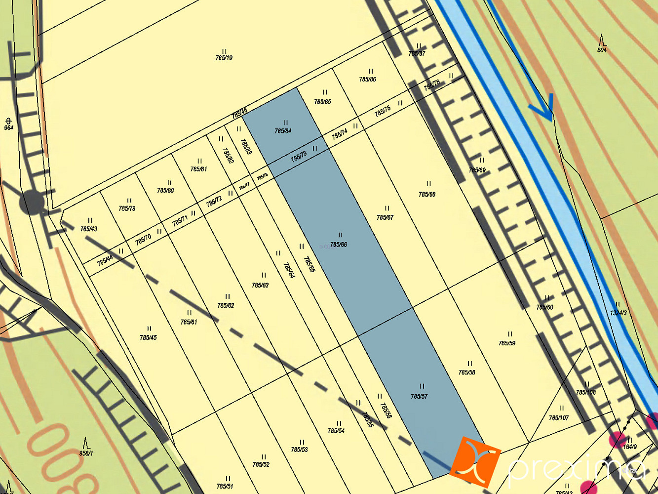 Prodej podílů na pozemcích 1173 m² – pohled 3