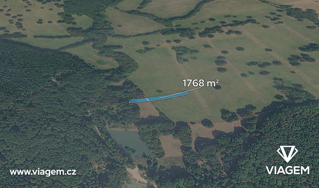 Prodej pole 1 768 m², Tvarožná Lhota – fotka 1 z 5