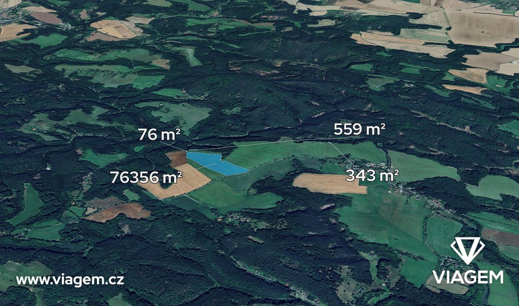 Prodej pole 15 466 m², Blatce – fotka 1 z 5