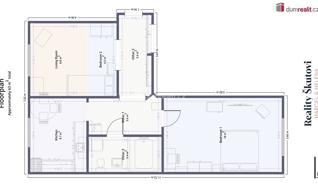Prodej bytu 2+1 62 m², Ústí nad Labem – náhled fotky 3