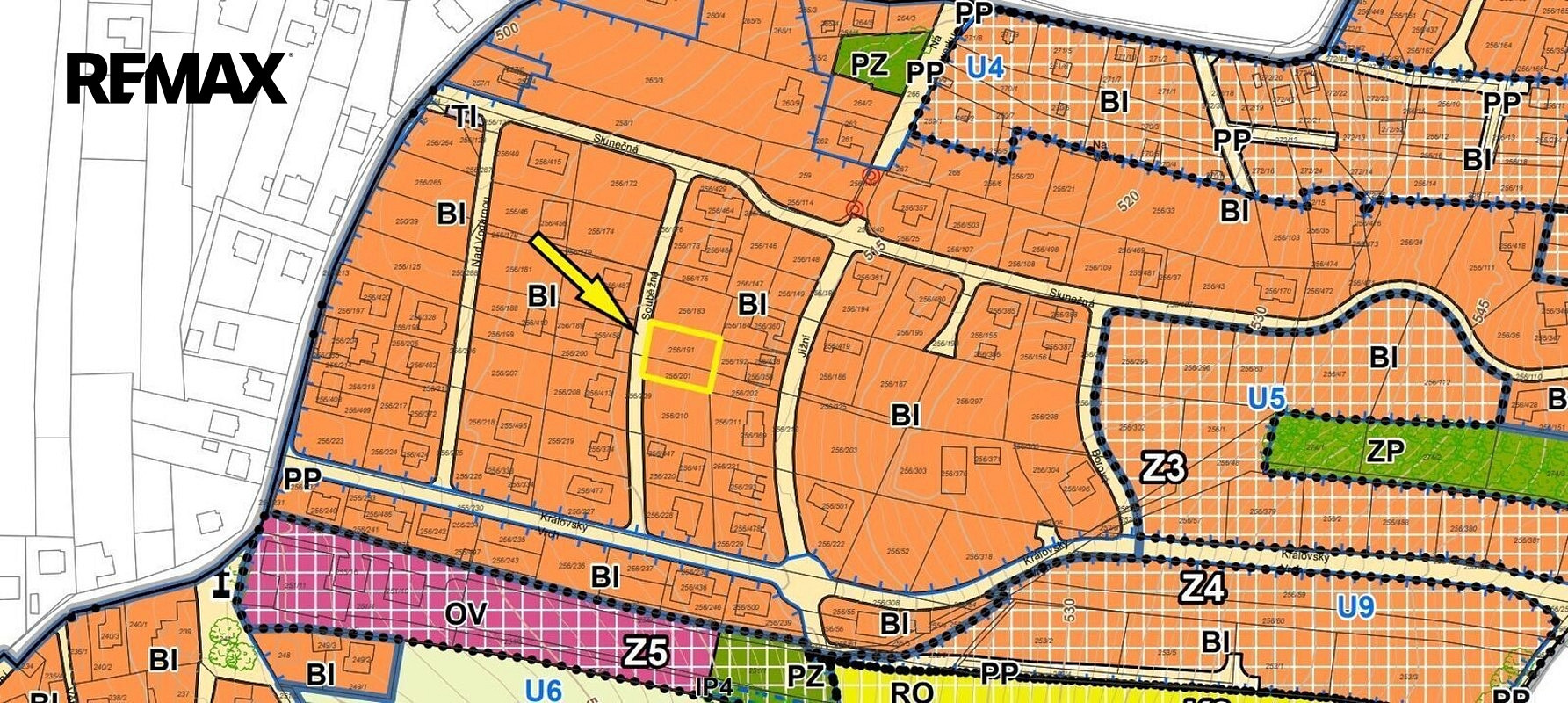 Prodej stavebního pozemku 818 m² – fotografie 2