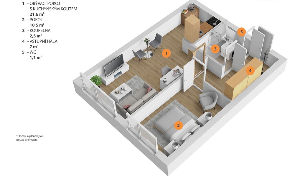 Prodej bytu 2+kk 42 m², Praha – náhled fotky 2