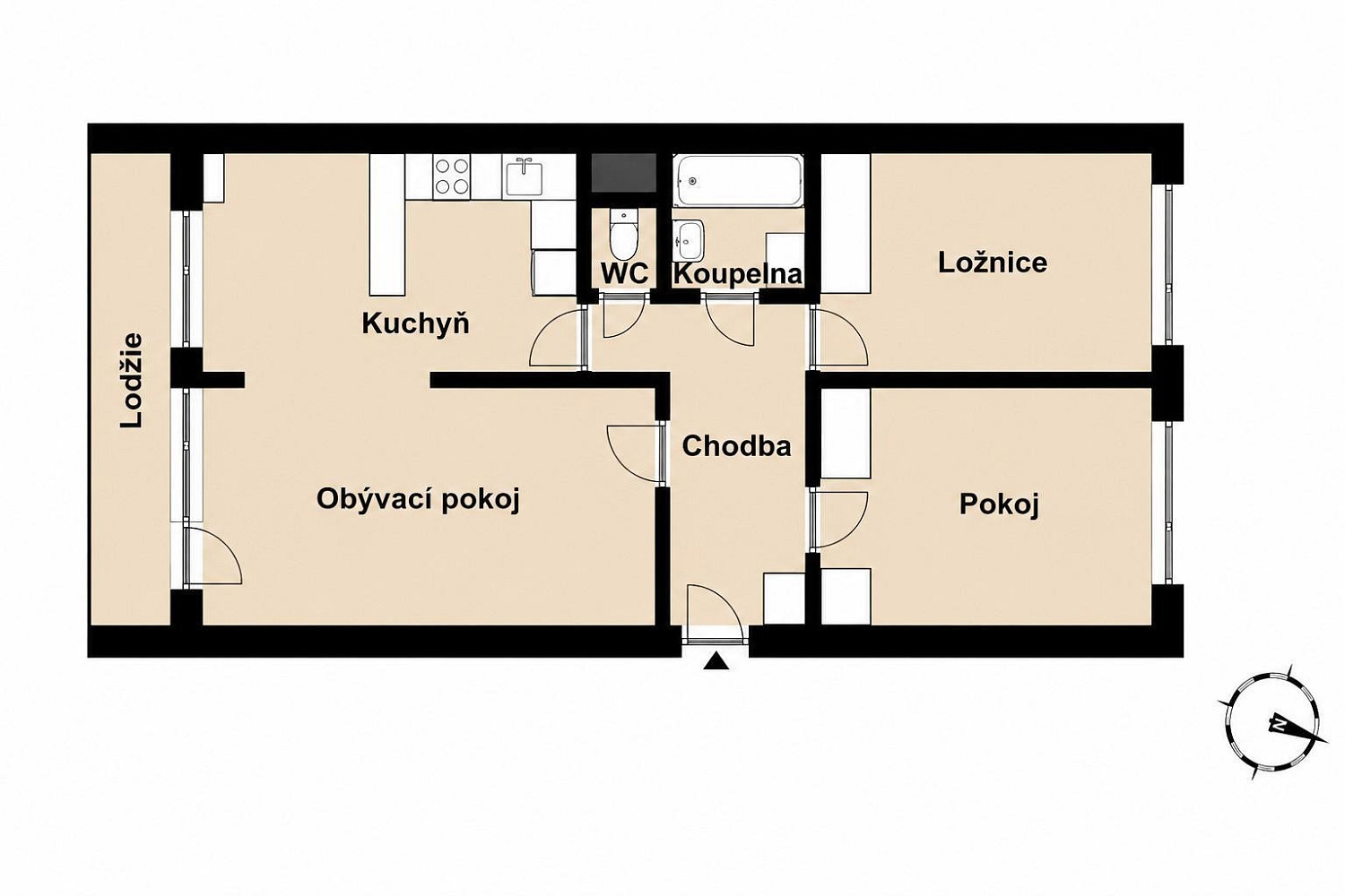 Prodej bytu 3+kk 75 m² – fotografie 3
