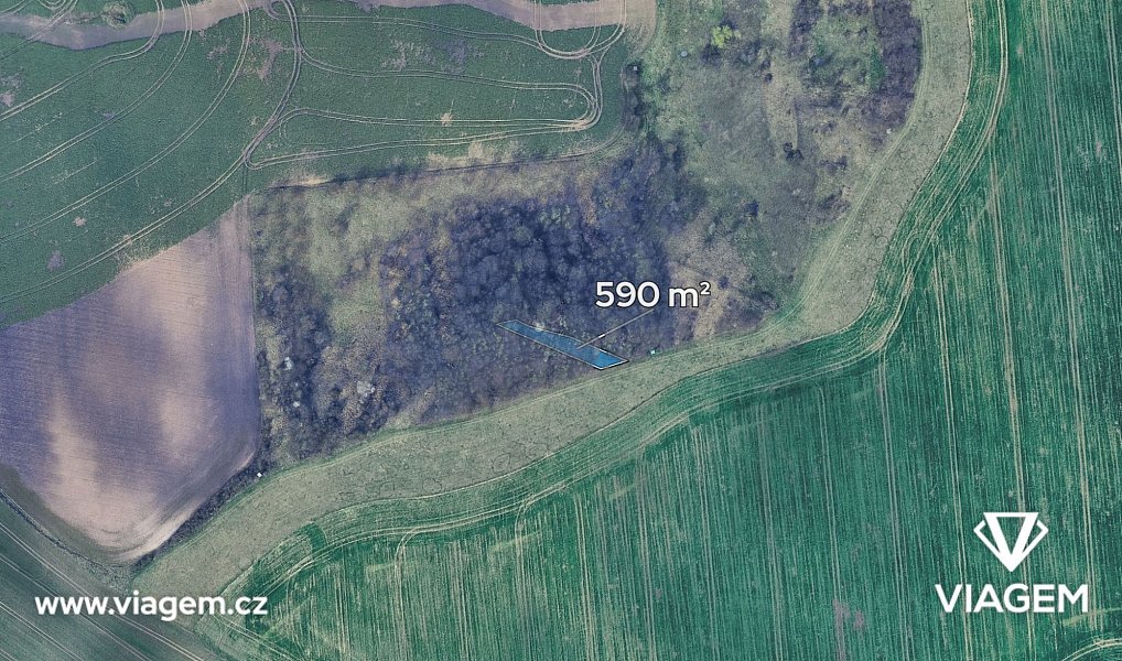 Prodej pole 516 m², Bošovice – náhled fotky 3