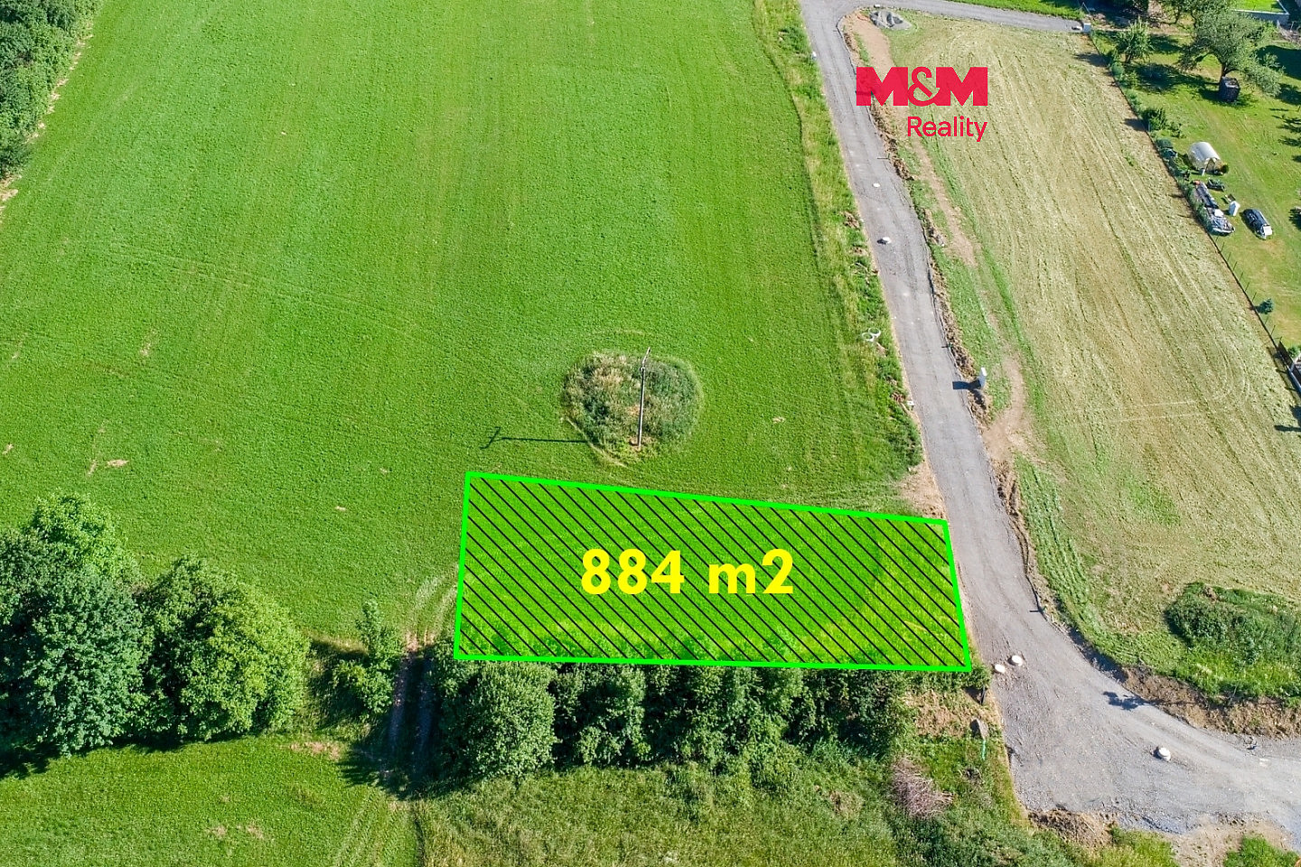 Prodej stavebního pozemku 884 m²