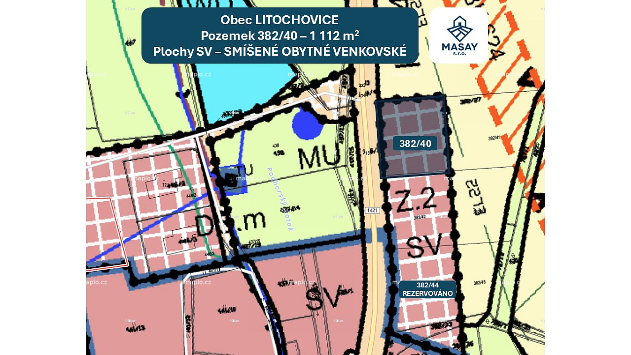 Prodej stavebního pozemku 1 112 m² – fotografie 2