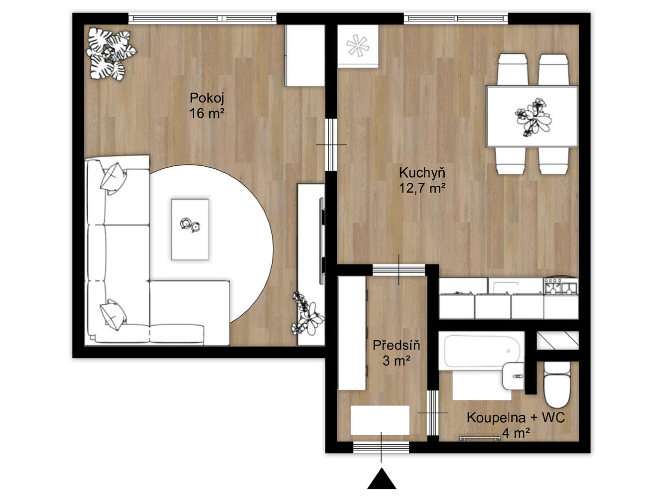 Prodej bytu 1+1 34 m² – fotografie 2