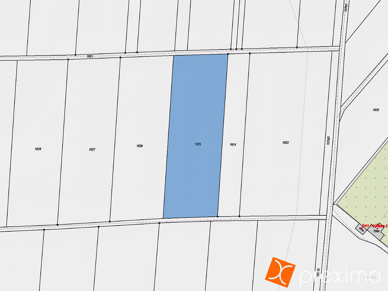 Prodej komerčního pozemku 1 396 m² – fotografie 4