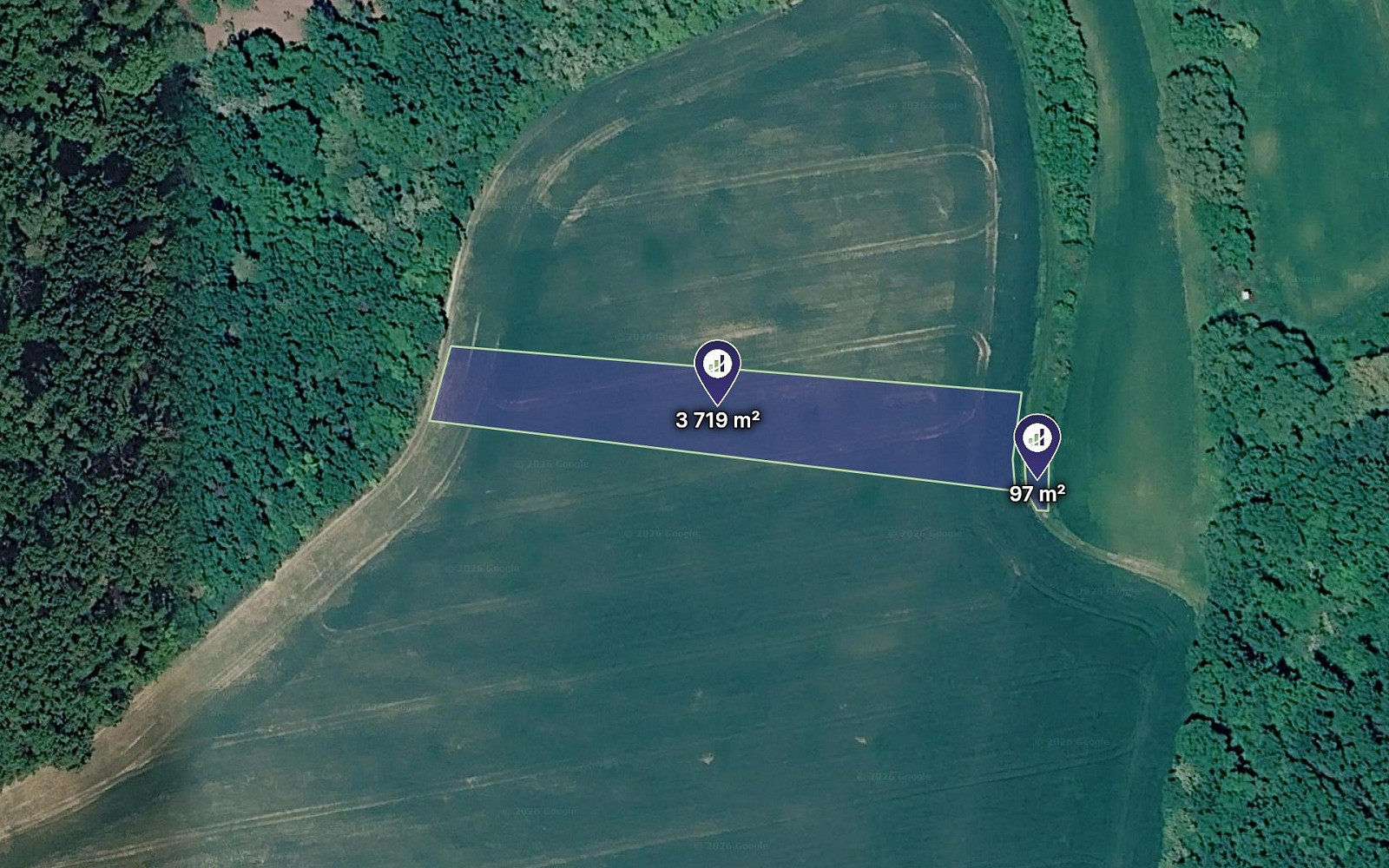Prodej pole 1 908 m²