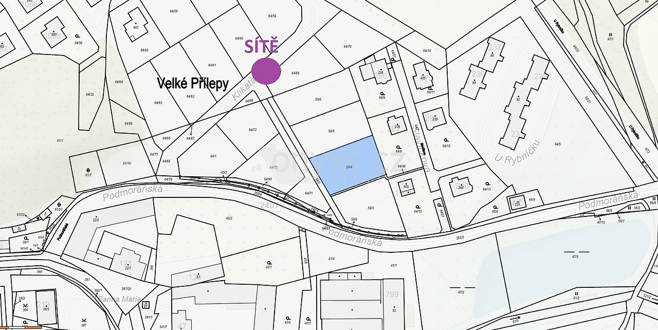 Prodej stavebního pozemku 967 m² – pohled 5