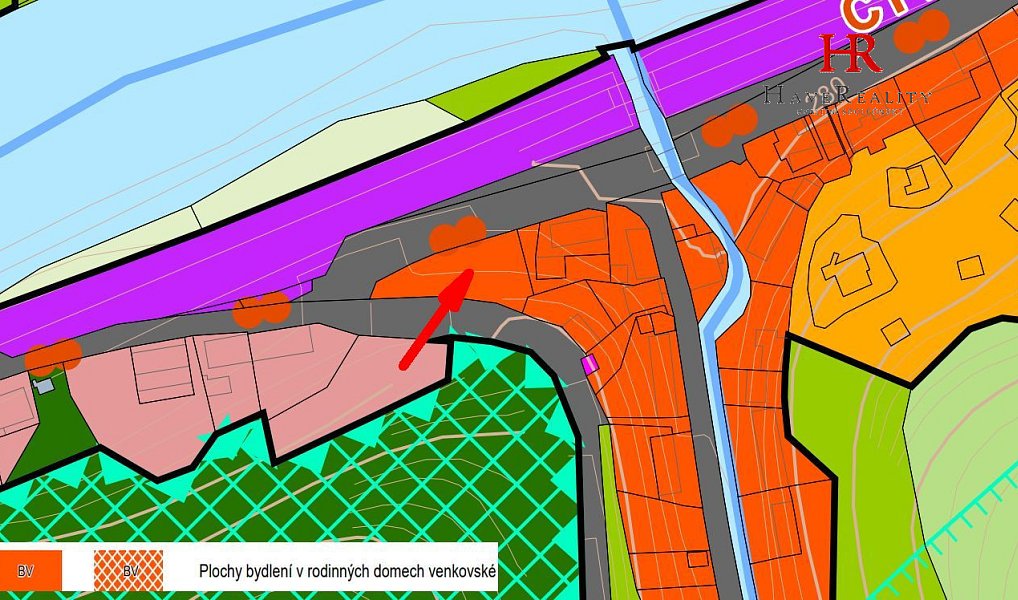 Prodej stavebního pozemku 528 m², Chocerady – náhled fotky 2