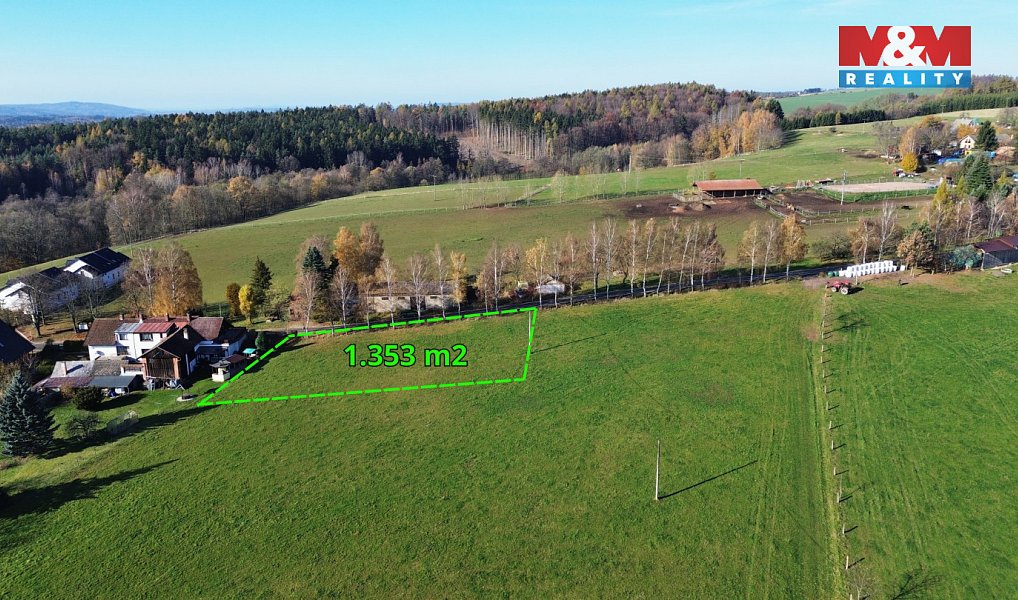Prodej stavebního pozemku 1 353 m², Úhlejov – náhled fotky 3