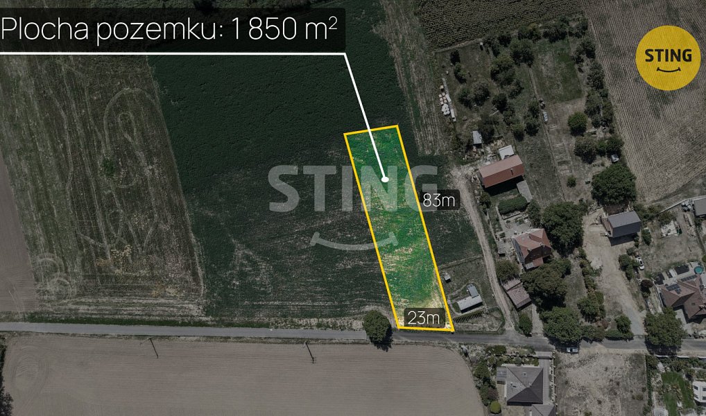 Prodej stavebního pozemku 1 850 m², Rybníky – náhled fotky 3