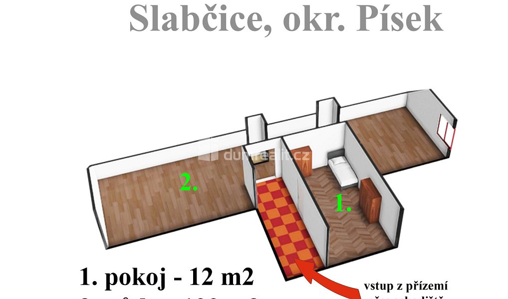 Prodej domu 112 m² s pozemkem 1 623 m², Slabčice – náhled fotky 13