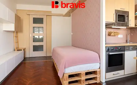 Pronájem bytu 1+kk 29 m², Zahradníkova, Brno - Veveří