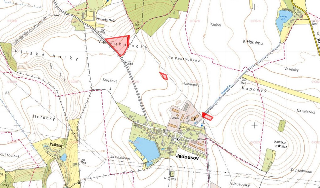 Prodej pole 11 814 m², Jedousov – náhled fotky 3