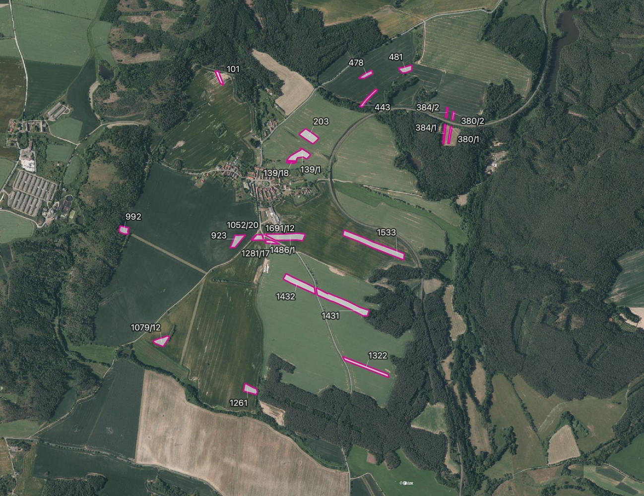 Prodej pole 68 340 m²