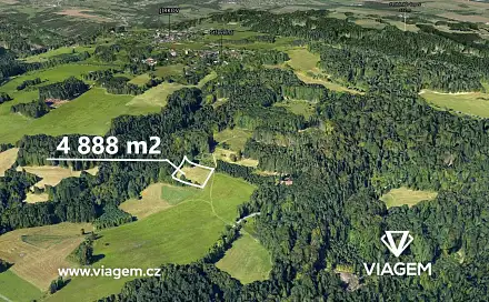 Prodej pole 4 888 m², Železný Brod, okres Jablonec nad Nisou