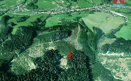 Prodej lesa 7 226 m², Lhota u Vsetína, okres Vsetín