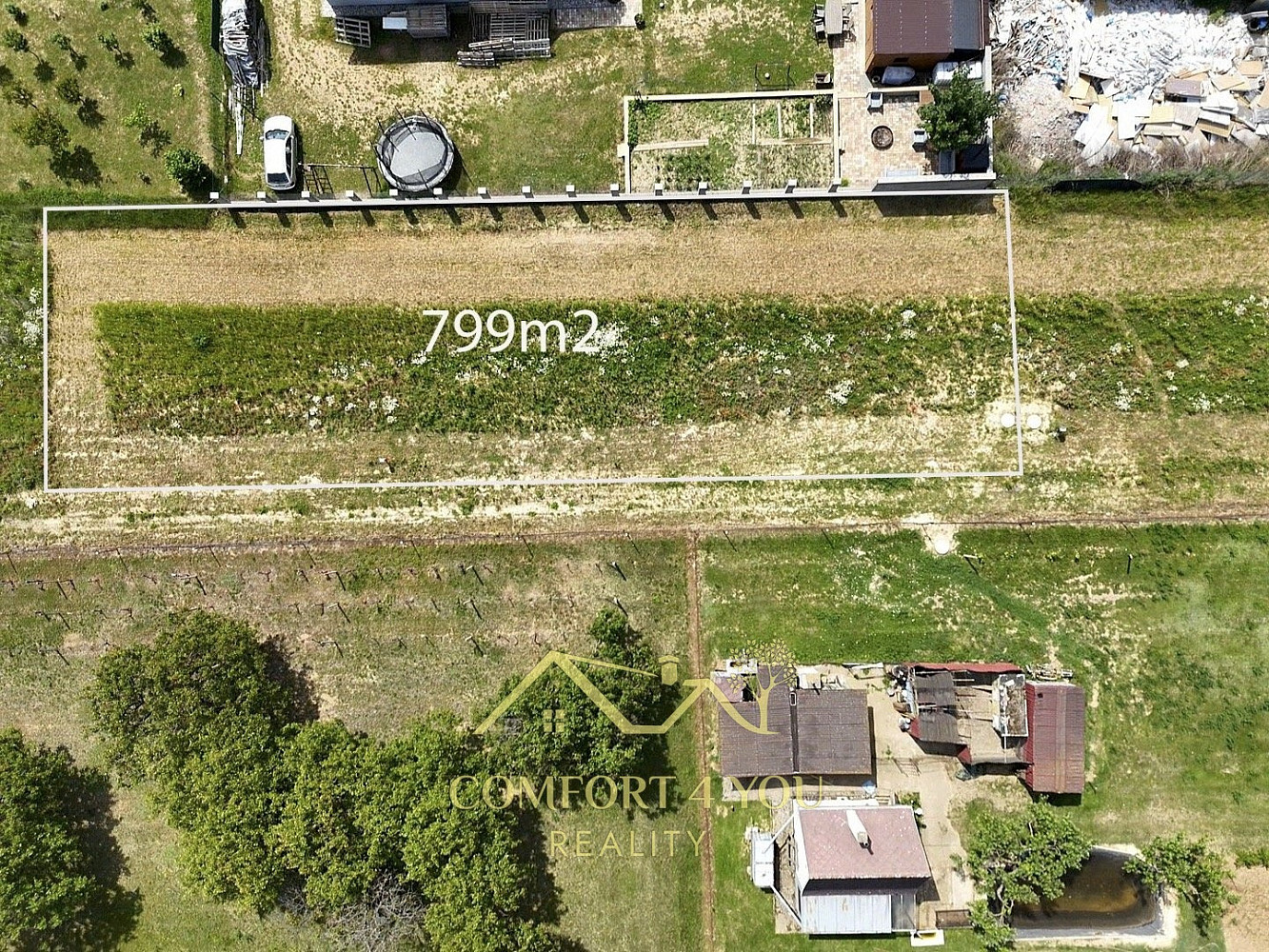 Prodej stavebního pozemku 799 m²