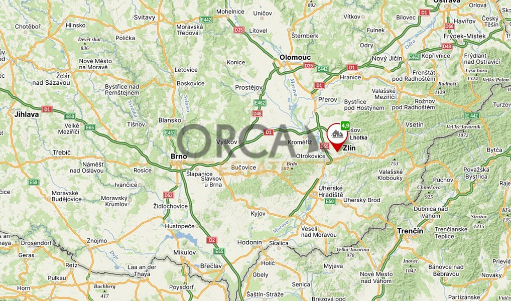 Prodej pole 905 m², Zlín – náhled fotky 4