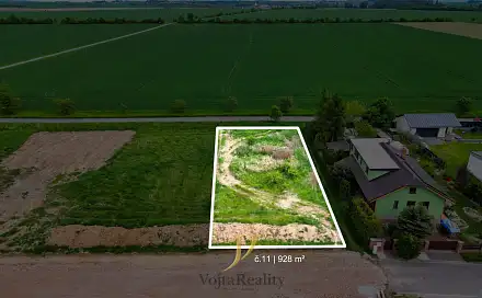 Prodej stavebního pozemku 928 m², Majetín, okres Olomouc