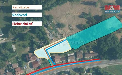 Prodej stavebního pozemku 3 092 m², Valašské Meziříčí - Krásno nad Bečvou, okres Vsetín