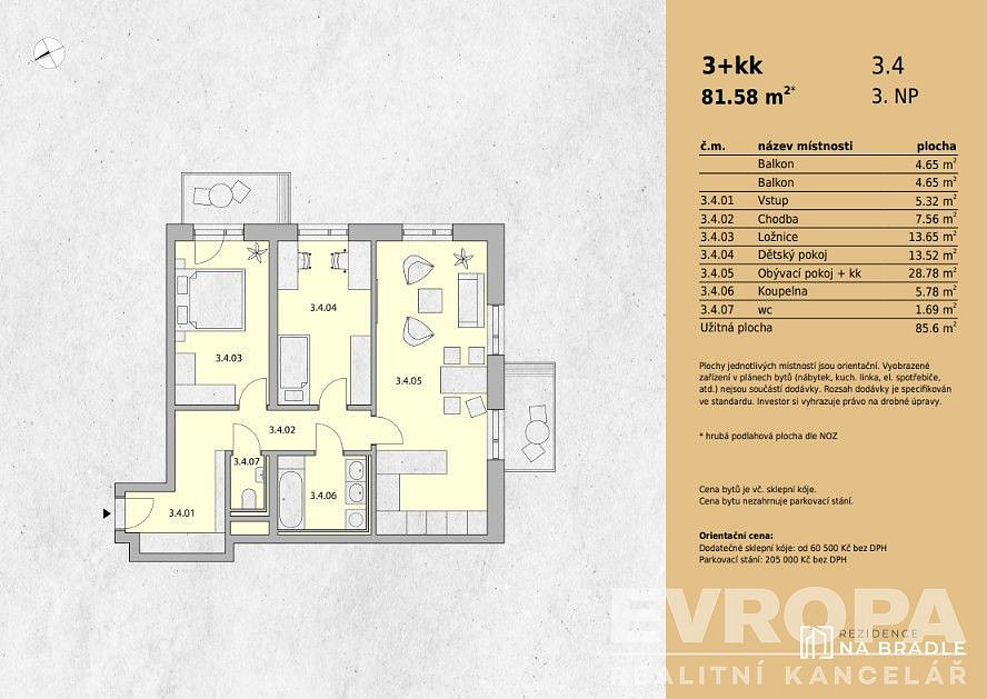 Prodej bytu 3+kk 85 m² – fotografie 2