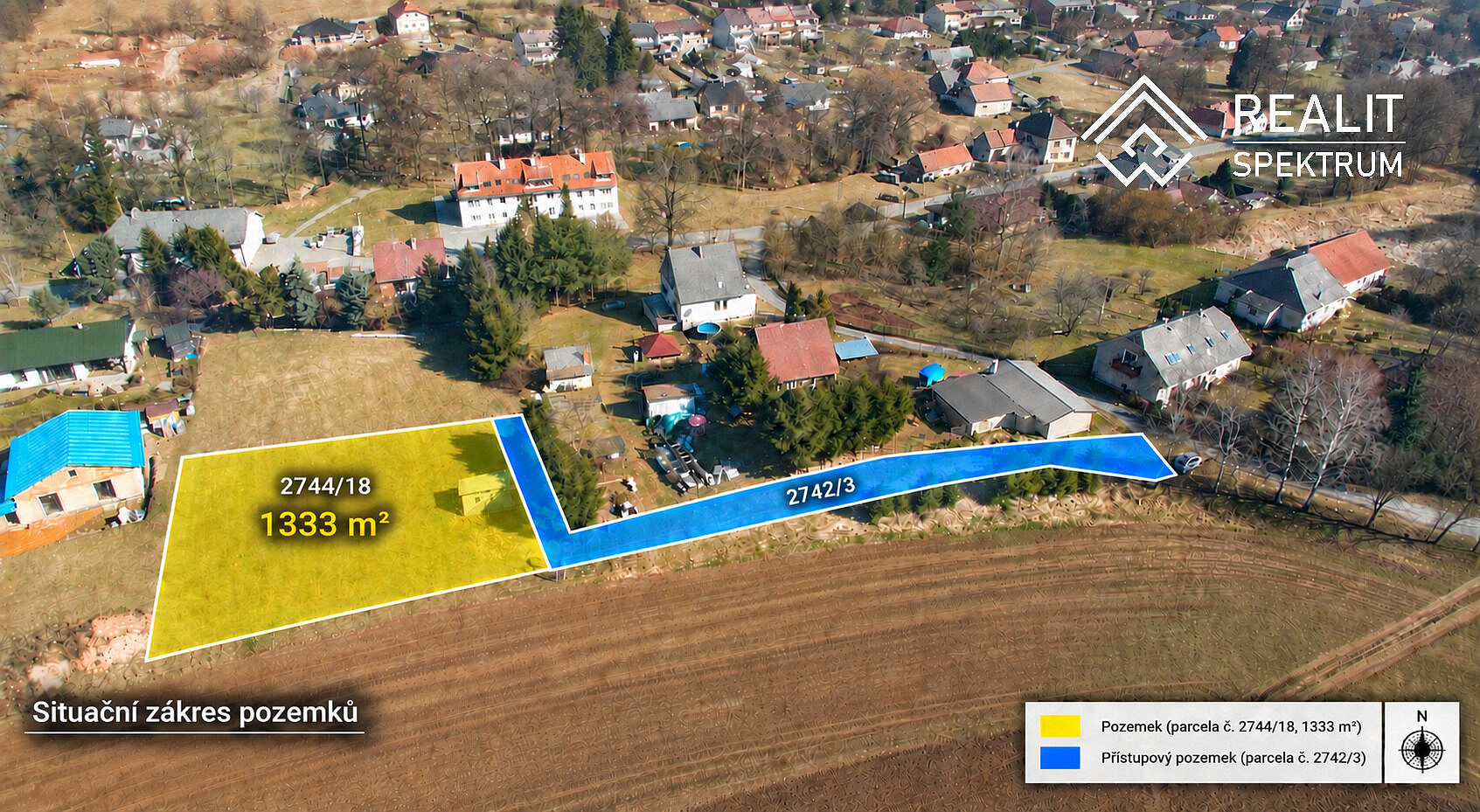 Prodej stavebního pozemku 1 333 m²