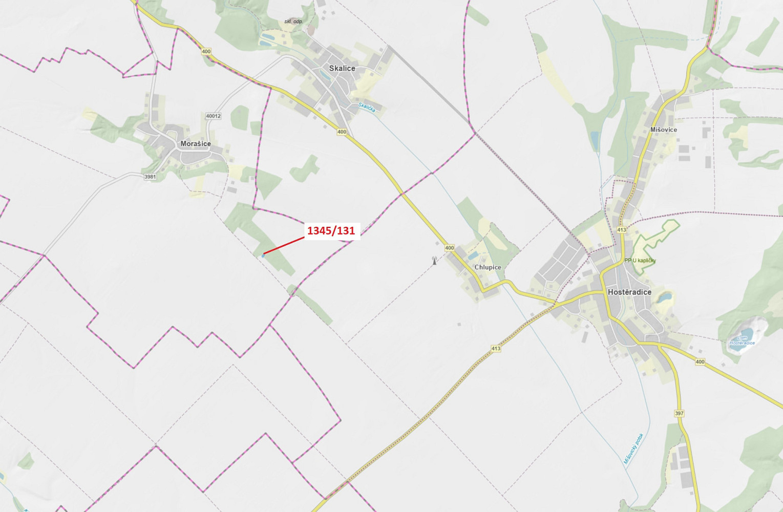 Dražba lesa 432 m²